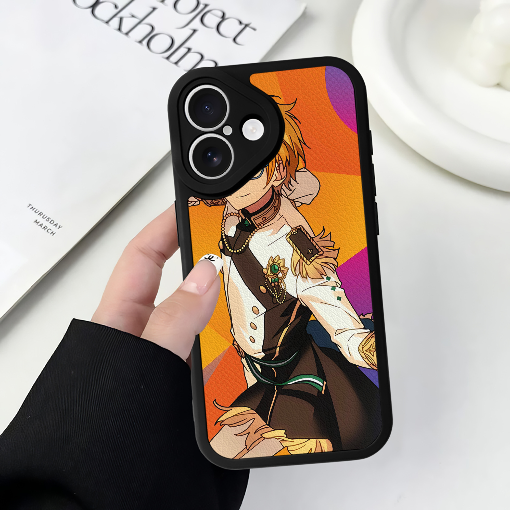（画像用） あんさんぶるスターズ! Ensemble Stars 【iPhone 16シリーズ対応】シリコンスマホケース（レザー調） 材質：シリコン